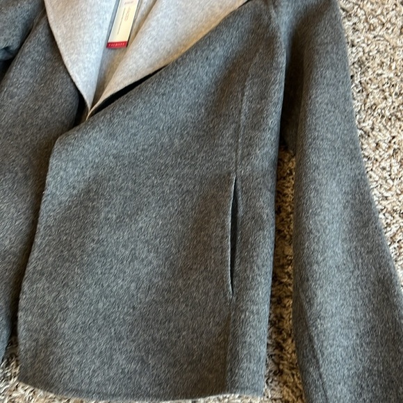 Talbots Double-Face Wing Collar Open Front Wool Jacket Size SP NWT - Picture 5 of 15